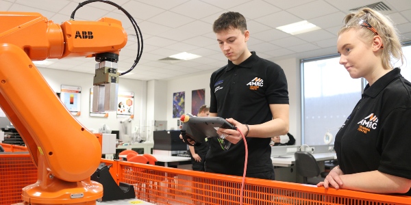Apprentices at The University of Sheffield AMRC Training Centre