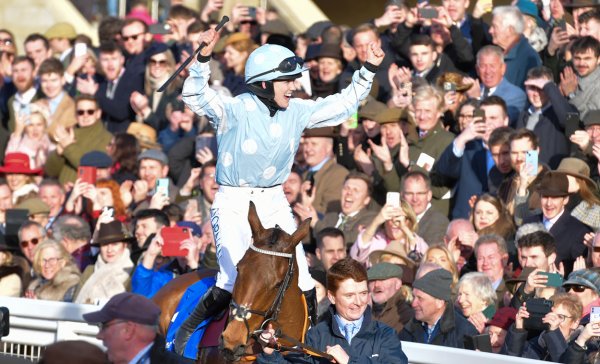 Honeysuckle, ridden by Rachael Blackmore in the Close Brothers Mares' Hurdle at Cheltenham Festival 2023